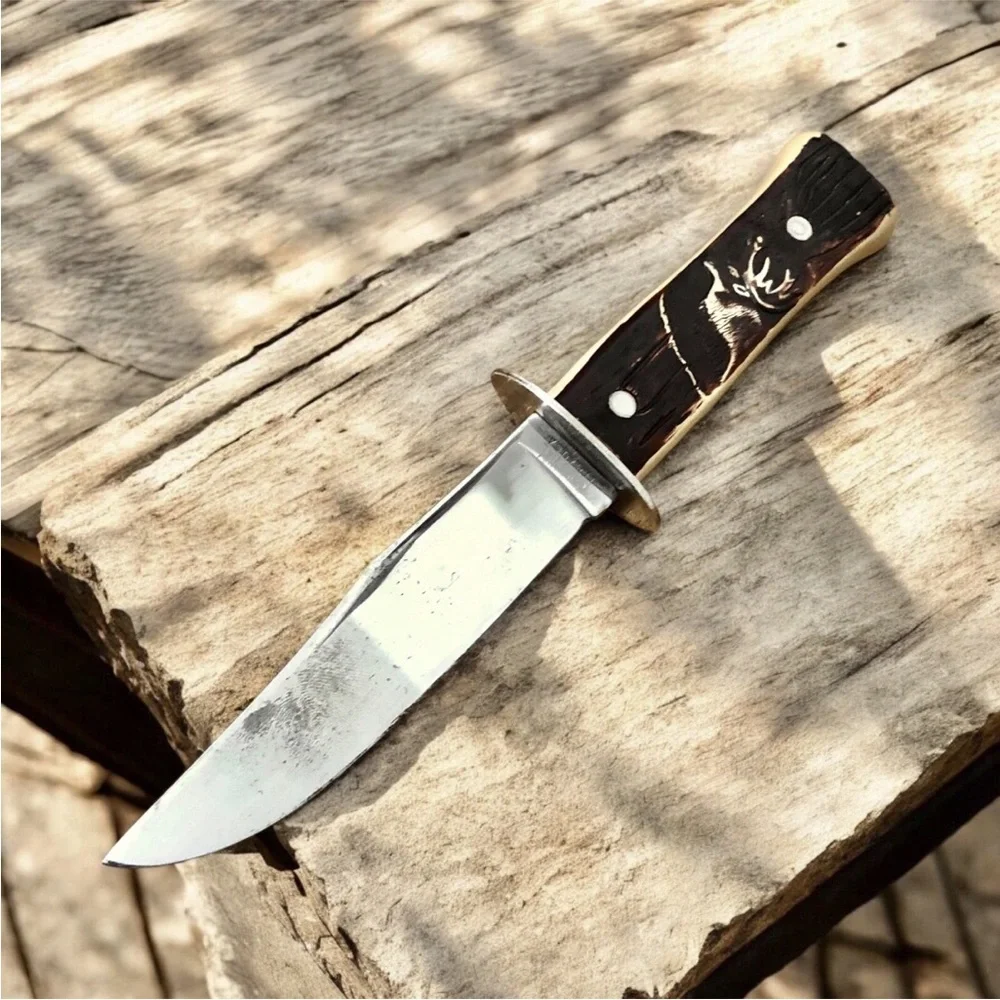Vintage Colonial Prov USA Hunter Fixed Blade Dagger Hunting Knife